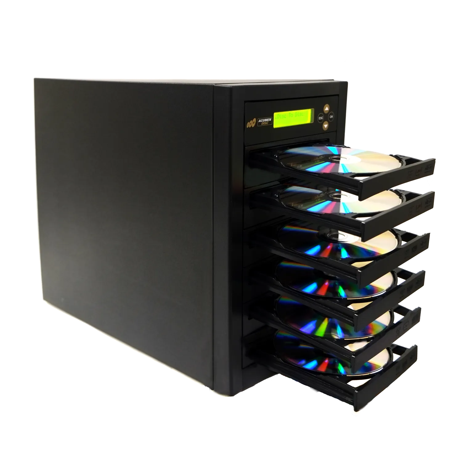 Acumen Disc 1 to 5 DVD CD Duplicator - Multiple Discs Copier Recorder System (Standalone Burner Drives Tower)