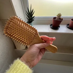 &Keep Bamboo Paddle Hair Brush