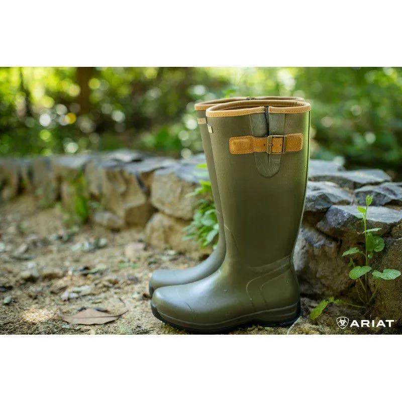 Ariat Ladies Burford Neoprene Wellington Boot - Olive Green