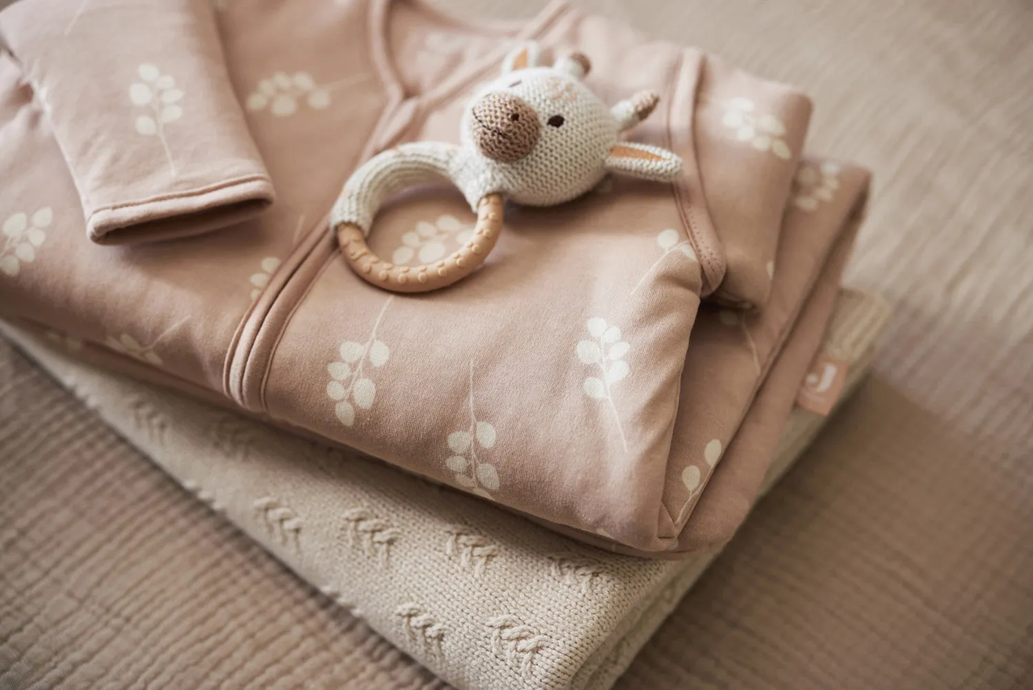 Baby Sleeping Bag with Removable Sleeves 70cm Twig - Wild Rose