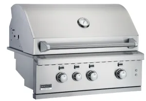 Broilmaster: 34-in., 3 Burners, Work Lights, Rear IR Burner, and LED controls