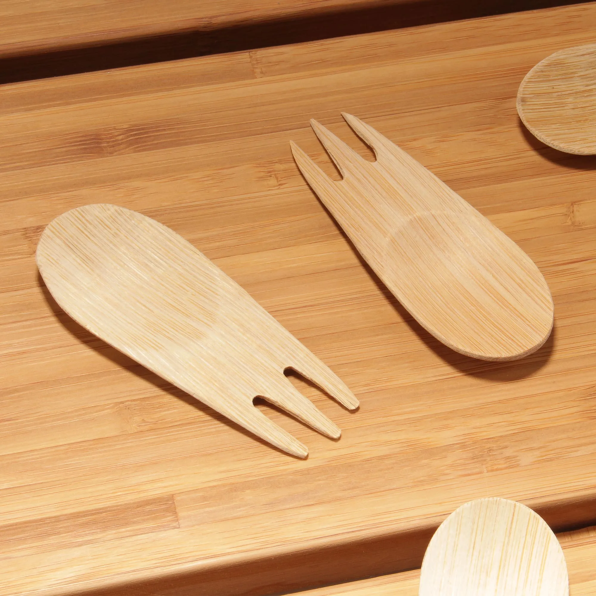 Disposable Bamboo Veneer Sporks