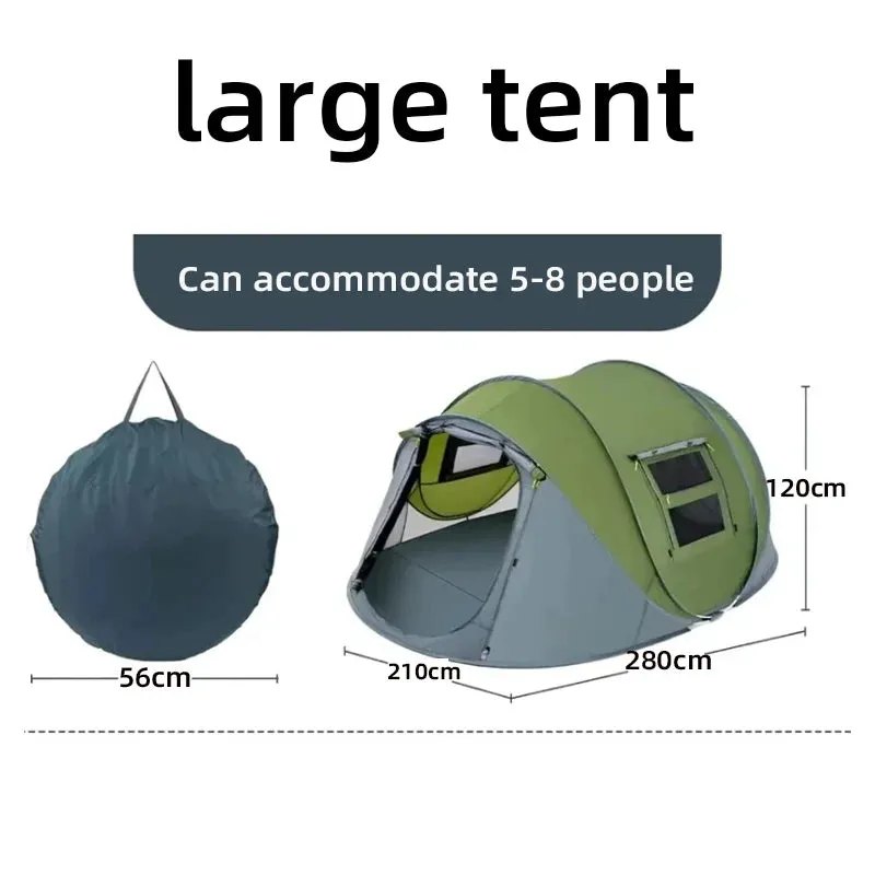 Fully Automatic Quick-Open Camping Tent, Weatherproof