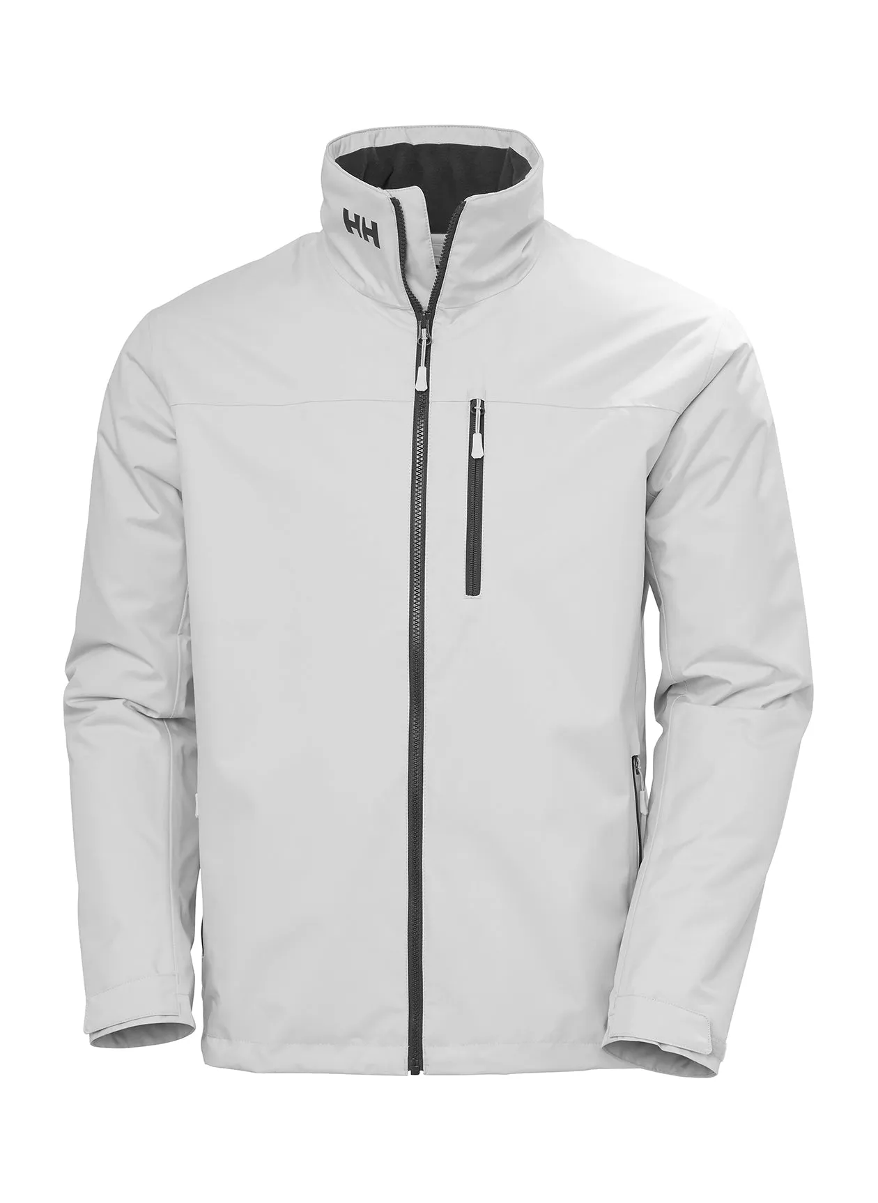 Helly Hansen Mens Crew Midlayer Custom Jackets 2.0, Grey Fog