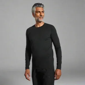 Mens Orbit Long Sleeve Base Layer Shirt - Black