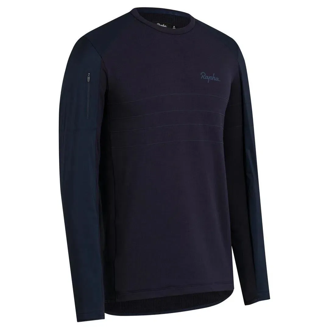 RAPHA Explore Long Sleeve Pullover - DNY Navy