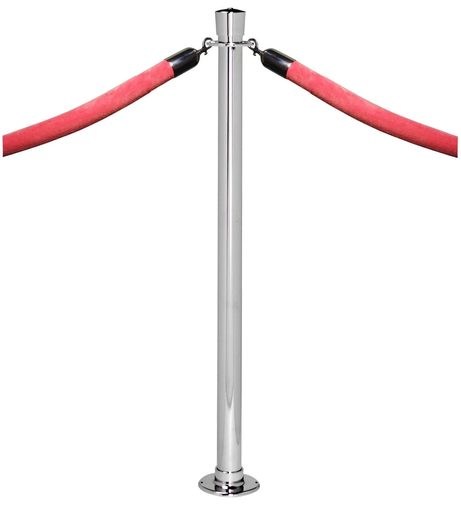 Removable Floor Mount Rope Stanchion with Urn Top