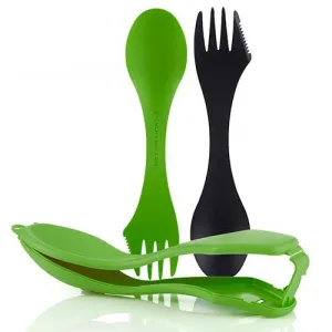 Spork N Case Plus 1 - Black and Green