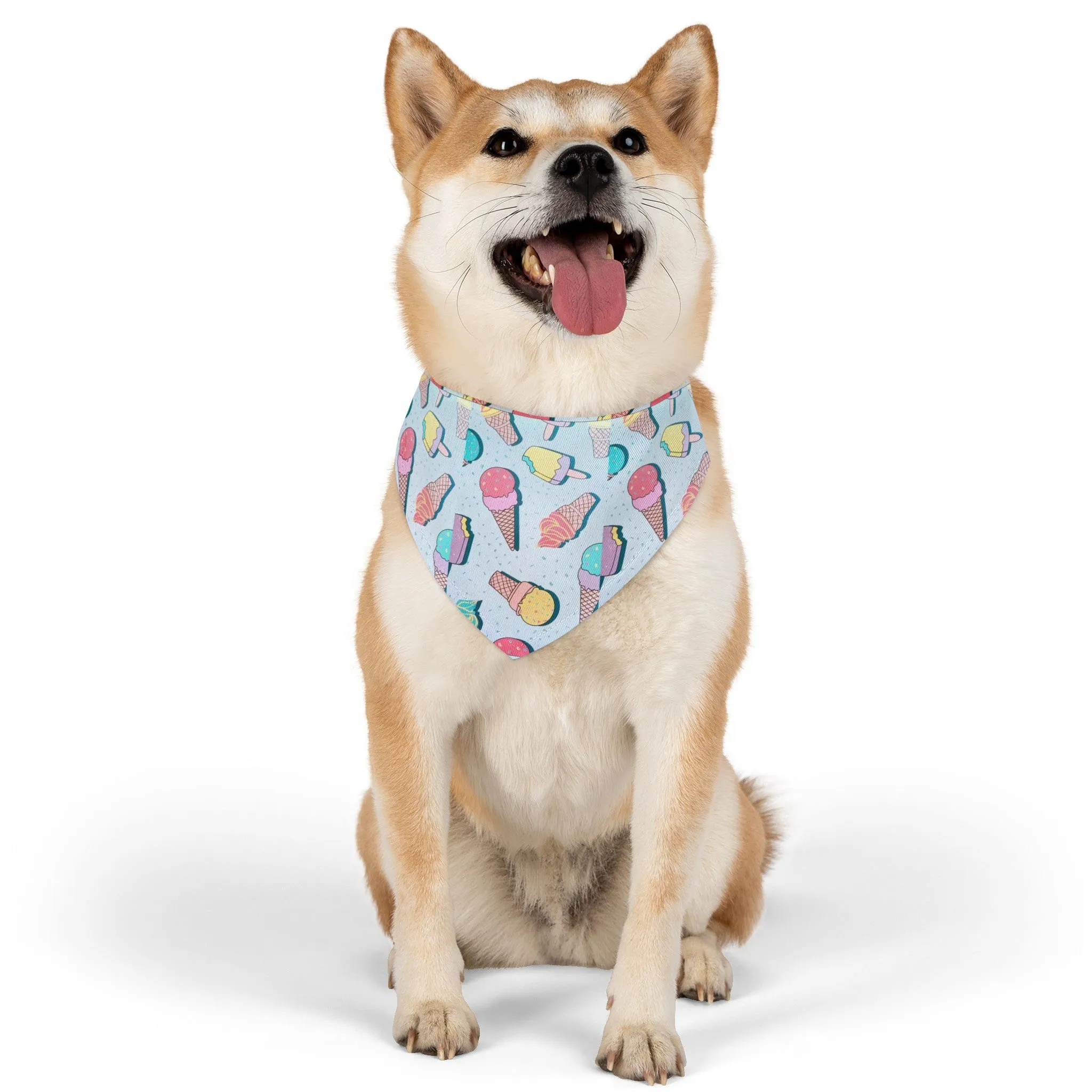 Summer Ice Cream Pet Bandana Collar