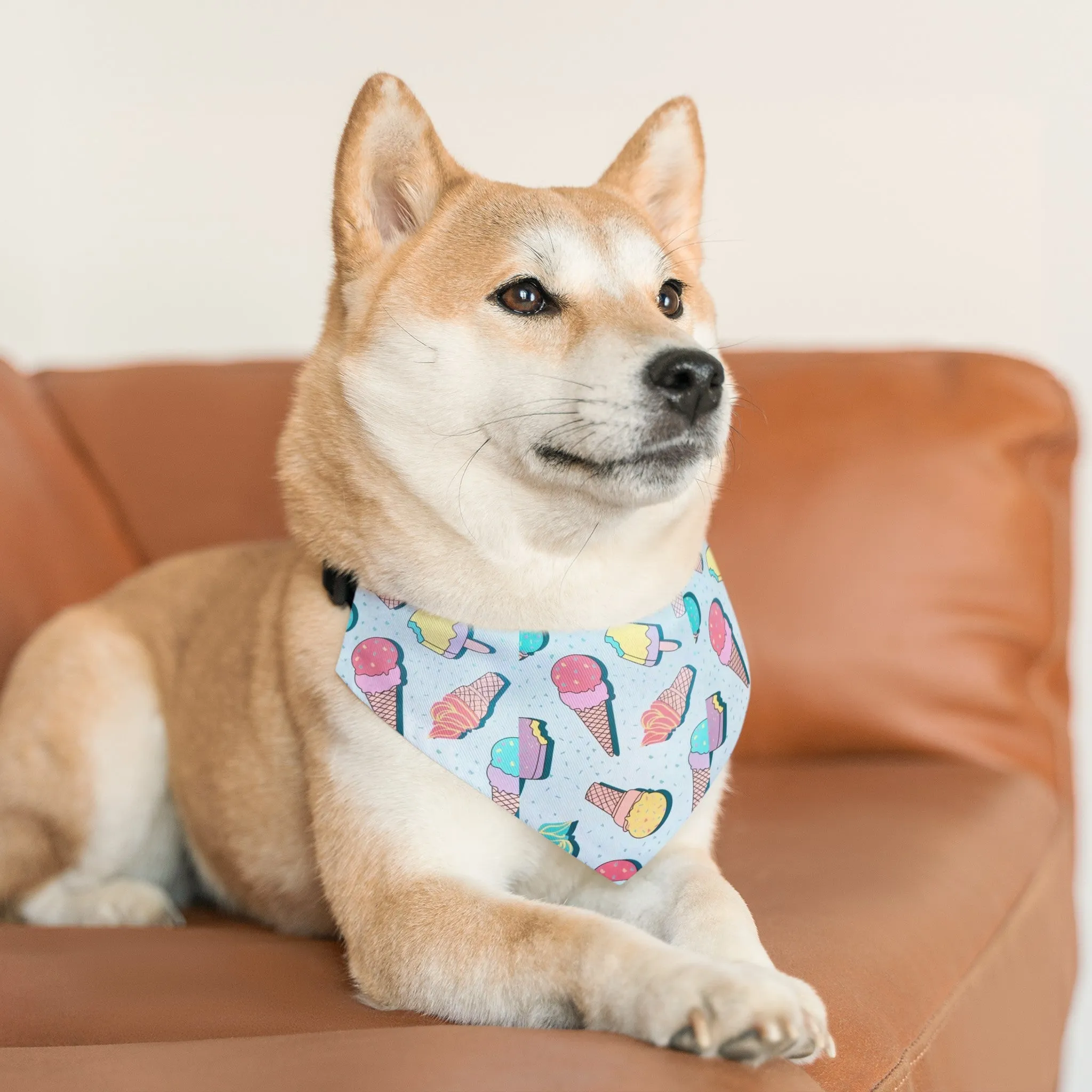 Summer Ice Cream Pet Bandana Collar