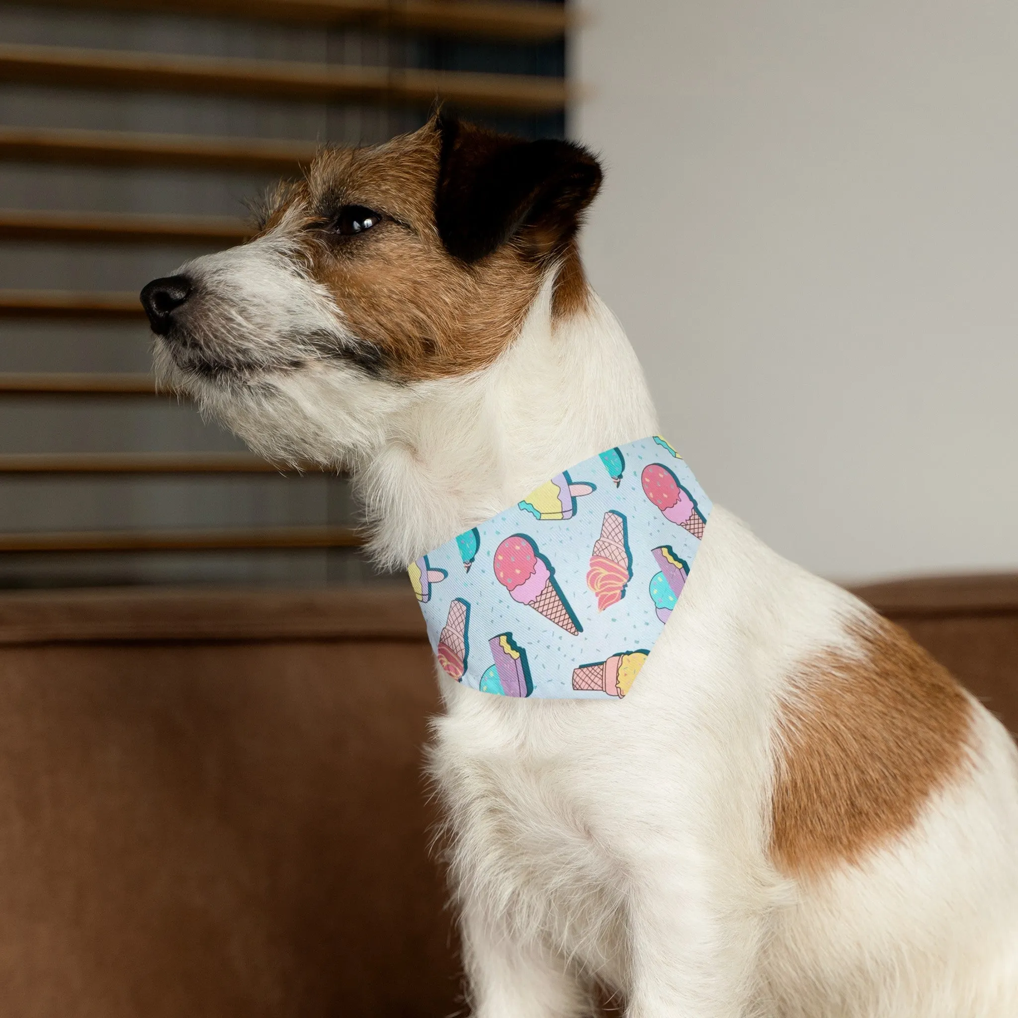 Summer Ice Cream Pet Bandana Collar