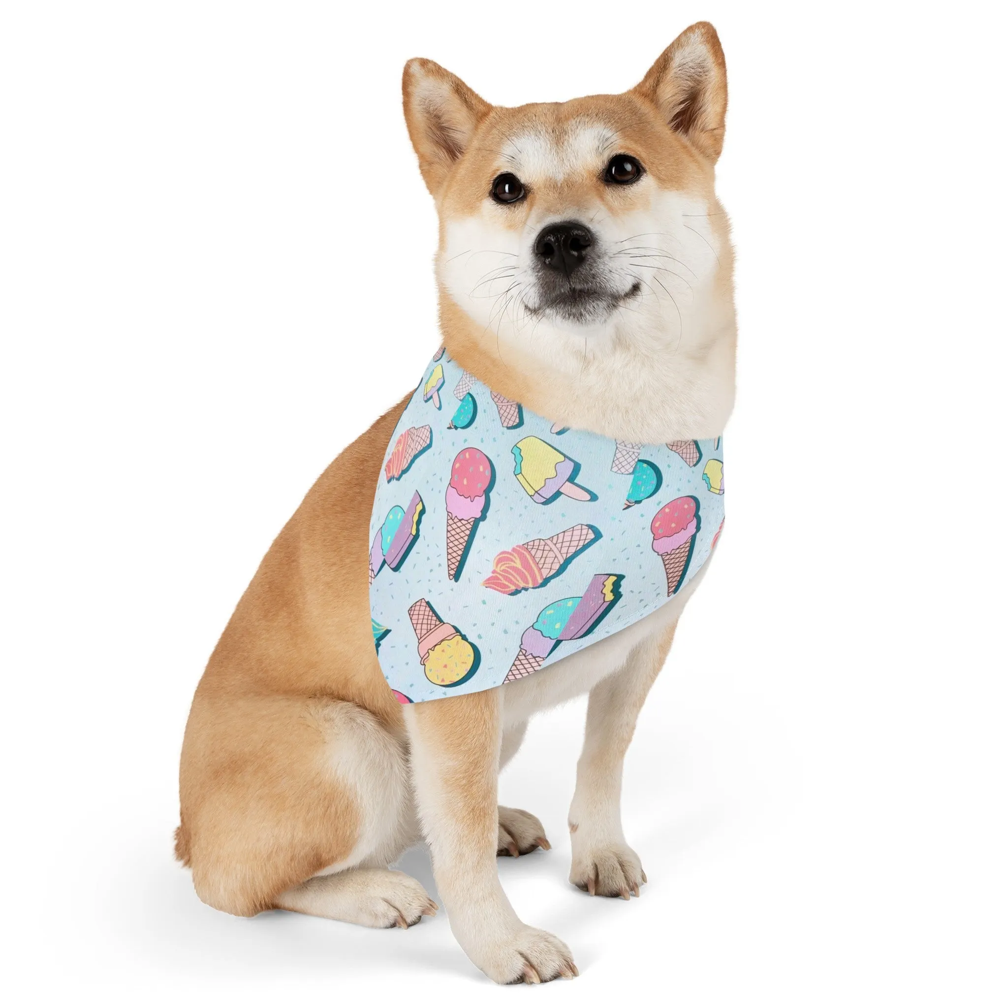 Summer Ice Cream Pet Bandana Collar